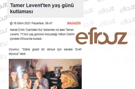 Tamer Levent’ten Yaş Günü Kutlaması