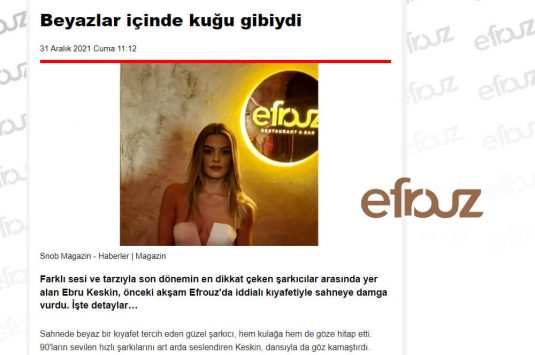 Beyazlar İçinde Kuğu Gibiydi