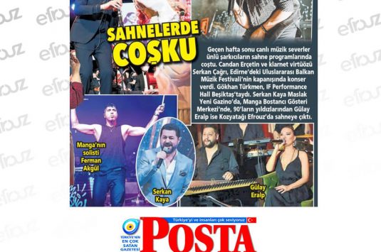 Posta Haberi: Sahnelerde Coşku