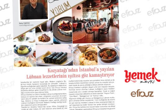 Kozyatağı’ndan İstanbul’a Yayılan Lübnan Lezzetleri